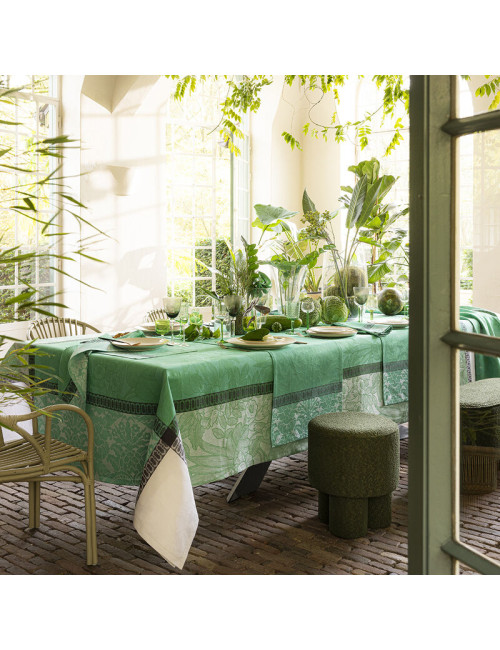 Nappe Escapade Tropicale Le Jacquard Français lin - 3 coloris 4 tailles