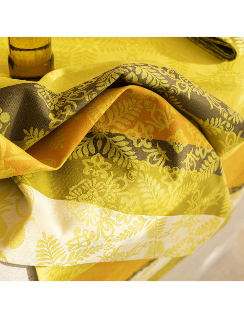 4 serviettes de table Mumbai coton Le Jacquard Français - 3 coloris
