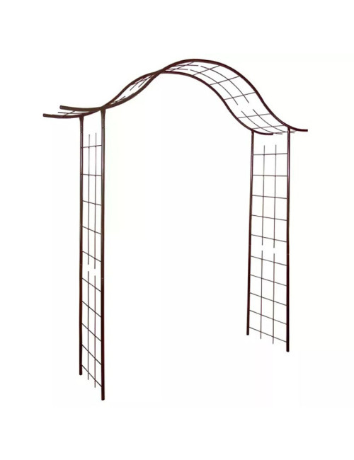 Arche de jardin Louis Moulin Portique fer vieilli en acier