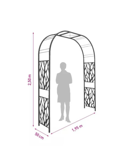 Arche de jardin Louis Moulin Décor Végétal premium en acier