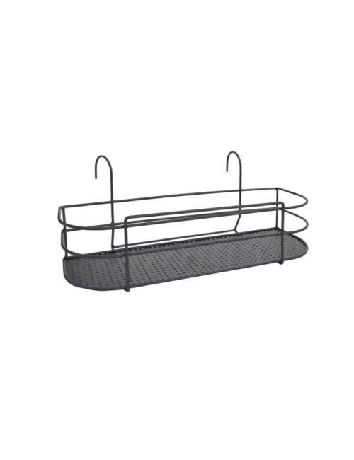 Balconnière Louis Moulin support pour plante sur balcon métal anthracite