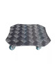 Roule plante Louis Moulin en alu grand carré 34x34cm
