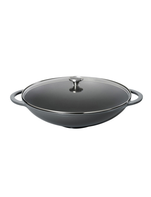Wok en fonte CHASSEUR 37cm - 3 coloris