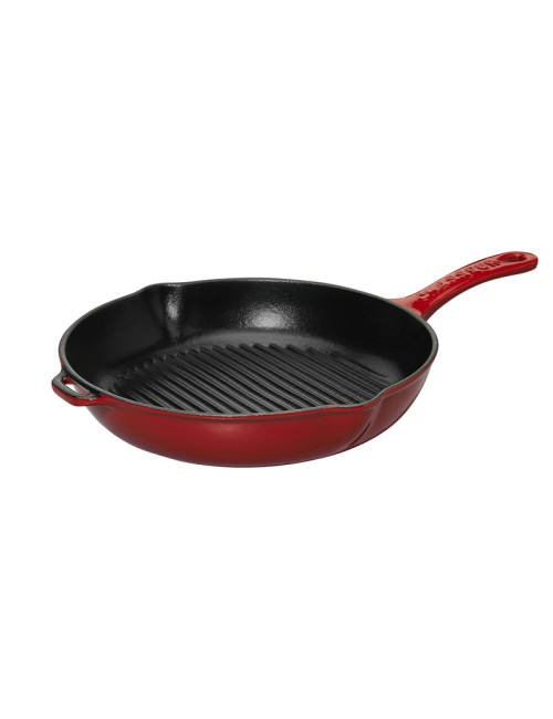 Poêle grill ronde en fonte CHASSEUR 25cm - 2 coloris