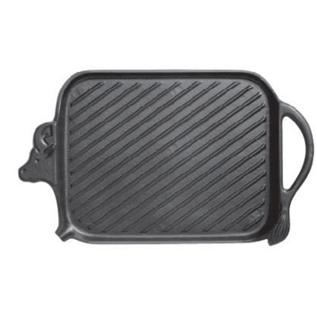 Grill Beef viande en fonte CHASSEUR 27x20cm noir mat