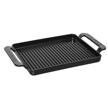 Grill rectangulaire en fonte CHASSEUR 35x22cm - 2 coloris