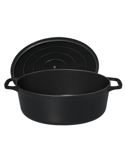 Cocotte ovale en fonte CHASSEUR 35cm - 2 coloris