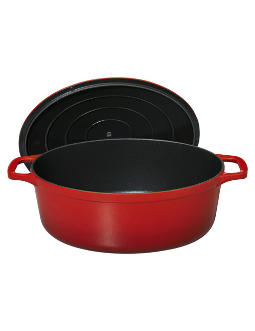 Cocotte ovale en fonte CHASSEUR 31cm - 2 coloris