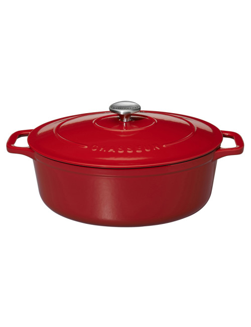 Cocotte ovale en fonte CHASSEUR 33cm - 6 coloris