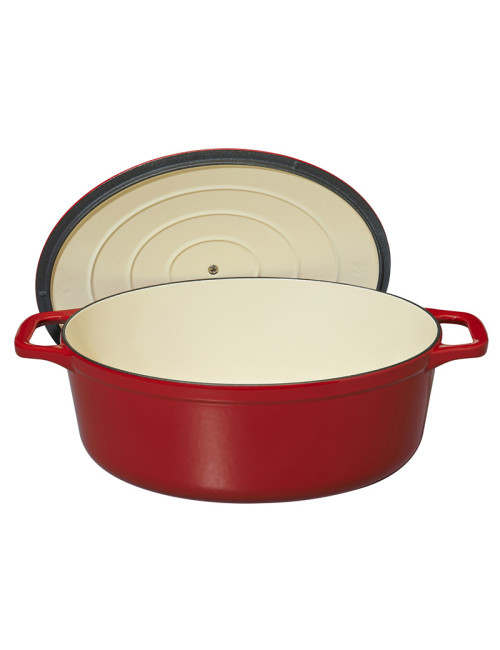 Cocotte ovale en fonte CHASSEUR 33cm - 6 coloris