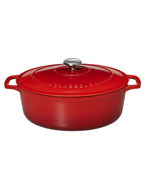 Cocotte ovale en fonte CHASSEUR 29cm - 6 coloris