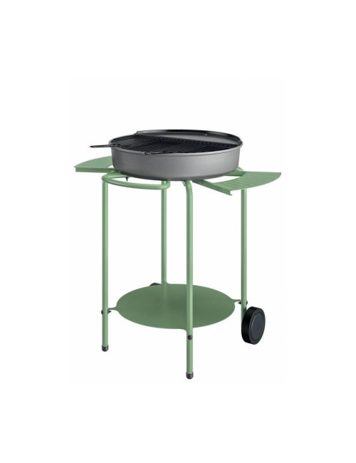 Barbecue-plancha en fonte INVICTA sur chariot O'Gusto