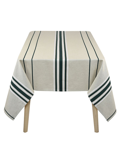 Nappe ARTIGA Corda Métis vert bouteille 70% coton 30% lin - 5 dimensions