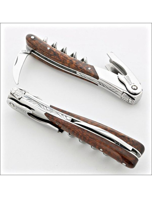 Couteau sommelier CHATEAU LAGUIOLE Collection Melchior Bois d'amourette