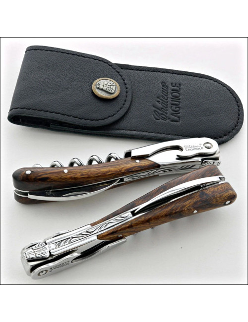 Couteau sommelier CHATEAU LAGUIOLE Collection Melchior Bois de fer