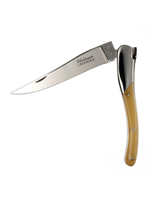 Couteau pliant CHATEAU LAGUIOLE Collection Signature Corne blonde