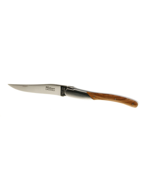 Couteau pliant CHATEAU LAGUIOLE Collection Signature Bois d'olivier