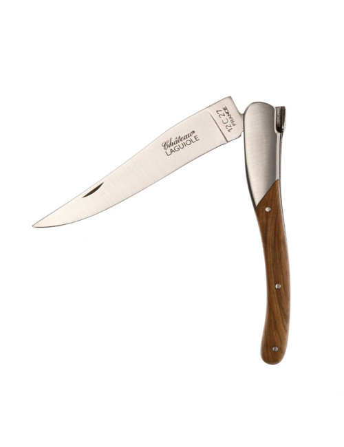 Couteau pliant CHATEAU LAGUIOLE Collection Signature Bois d'olivier