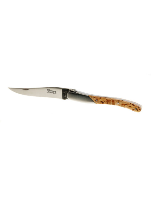 Couteau pliant CHATEAU LAGUIOLE Collection Signature Bois de Bouleau de Norvège