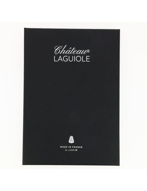 Coffret de 6 couteaux de table CHATEAU LAGUIOLE Collection Héritage Stamina bleu