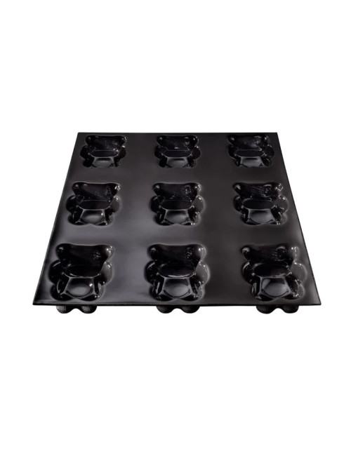 Moule à gâteau 9 oursons FLEXIPAN en silicone 38x28.5cm