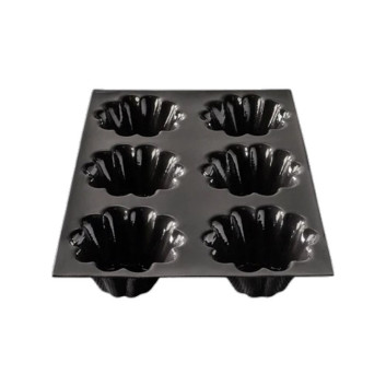 Moule à gâteau 6 briochettes FLEXIPAN en silicone 29.5x19.5cm