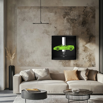 Cadre mural ERIC HARDY 50x50cm GALLARDO acier et bois
