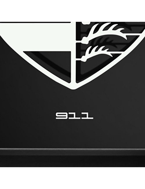 Cadre mural ERIC HARDY 50x50cm LOGO PORSCHE 911 acier et bois