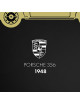 Cadre mural ERIC HARDY 50x50cm PORSCHE 356 acier et bois