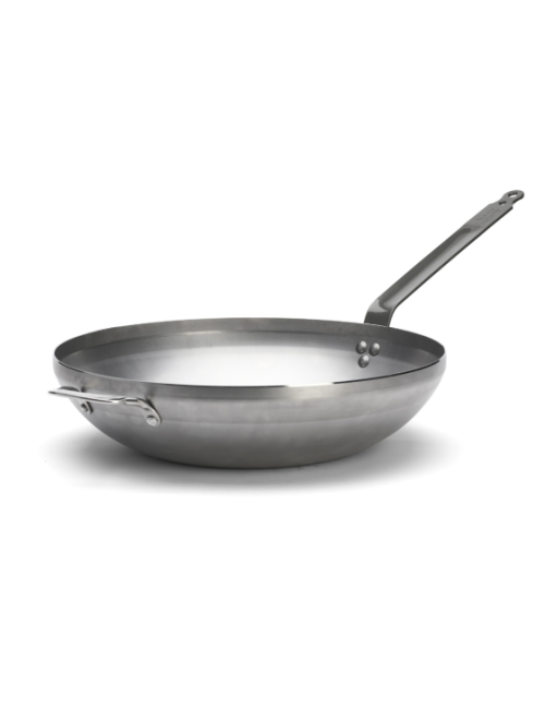 Wok bombé DE BUYER Minéral B en acier 40cm