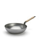 Wok bombé DE BUYER Minéral B Bois en acier - 2 tailles