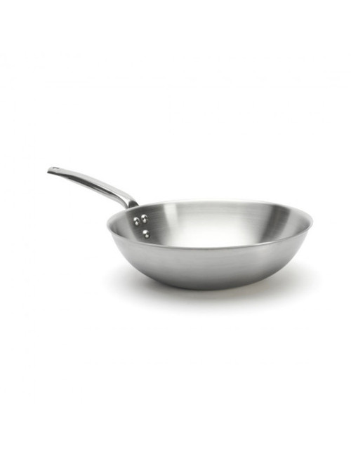 Wok DE BUYER Alchimy 28cm en inox