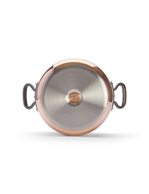 Faitout cocotte DE BUYER Prima Matera en cuivre poignée acier - 4 tailles