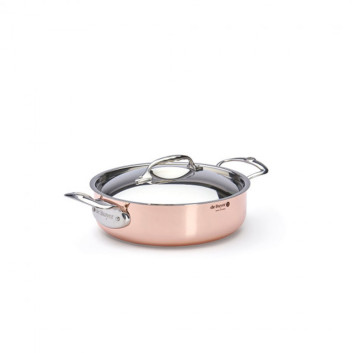 Sautoir DE BUYER Inocuivre cuivre-inox avec couvercle - 3 tailles