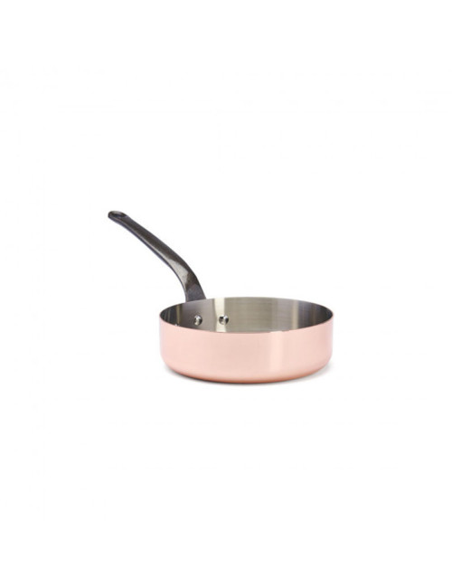 Sauteuse droite DE BUYER Inocuivre cuivre-inox poignée fonte - 4 tailles