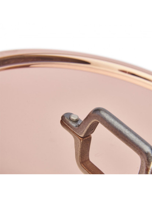 Couvercle DE BUYER Inocuivre cuivre-inox poignée fonte 12cm