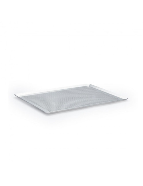 Plaque pâtissière DE BUYER rectangulaire en inox perforé 40x30cm