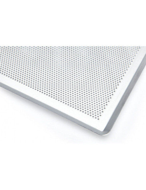 Plaque pâtissière DE BUYER rectangulaire en inox perforé 40x30cm
