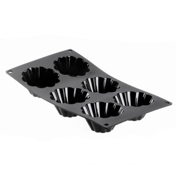 Moulflex DE BUYER moule plaque à 6 briochettes