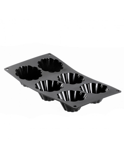 Moulflex DE BUYER moule plaque à 6 briochettes