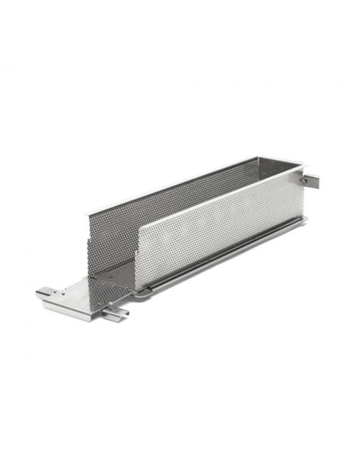 Moule rectangulaire DE BUYER pliant Géoforme en inox perforé - 2 tailles