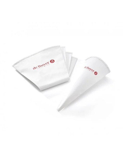 Lot de 5 poches à pâtisserie DE BUYER en coton revêtu