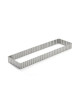 Cercle à tarte DE BUYER rectangulaire cannelé en inox perforé 35cm