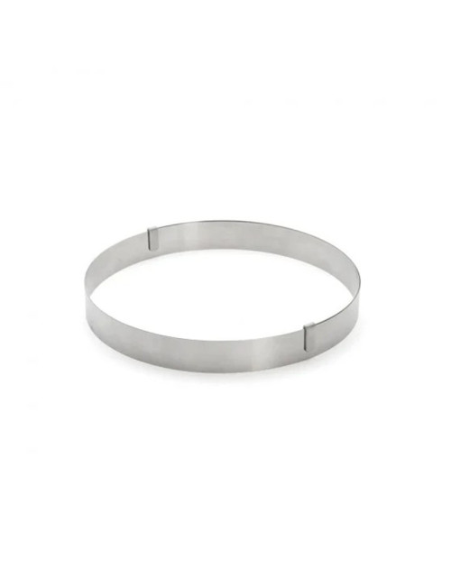 Cercle à pâtisserie à tarte DE BUYER rond extensible de 18 à 36cm en inox