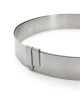 Cercle à pâtisserie à tarte DE BUYER rond extensible de 18 à 36cm en inox