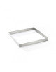 Cercle à tarte carré DE BUYER Valrhona en inox perforé - 2 tailles