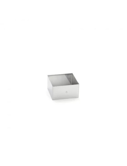Cercle à tarte carré DE BUYER en inox hauteur 4.5cm - 3 tailles