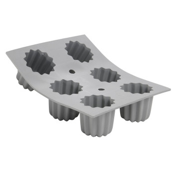 Elastomoule DE BUYER à 6 cannelés Bordelais moule en silicone