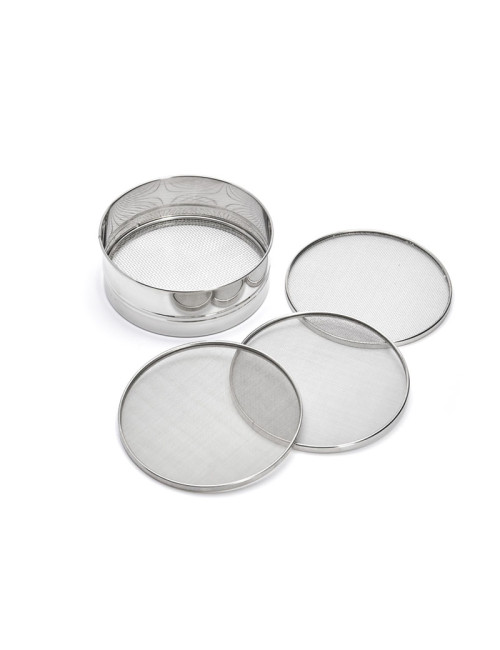Tamis DE BUYER en inox avec 4 mailles interchangeables