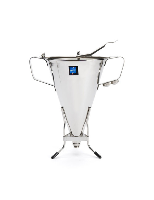 Entonnoir à piston DE BUYER en inox Kwik Max 3.3L avec pied